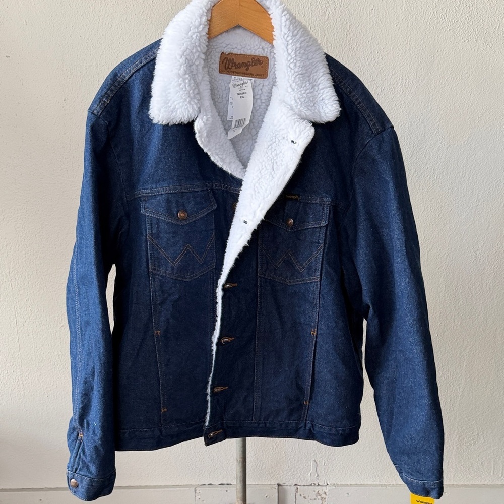 NWT Wrangler Outerwear Sherpa Western Jacket Mens XXL